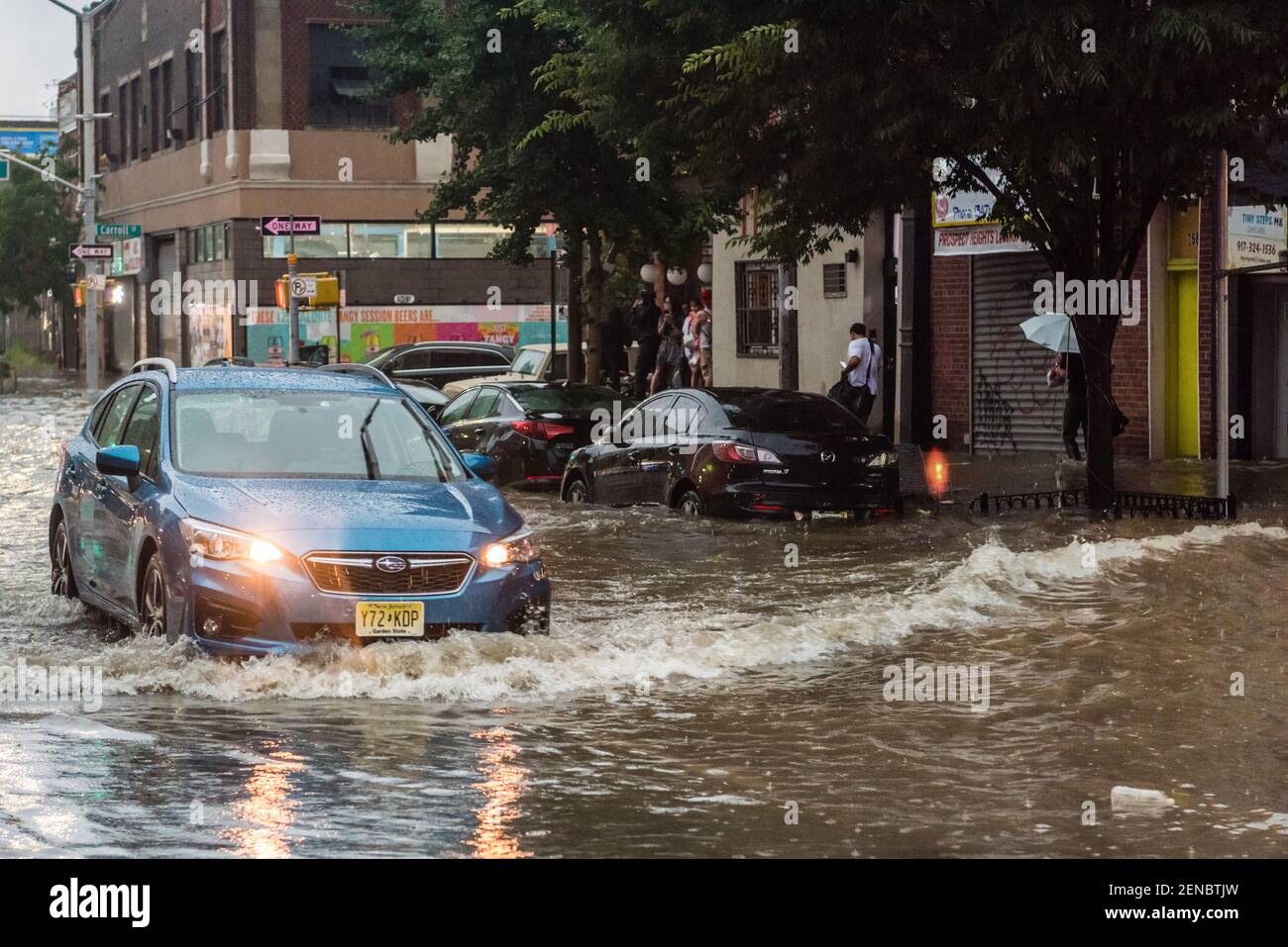 On July 22, 2019 severe weather flooded streets and the subway system ...