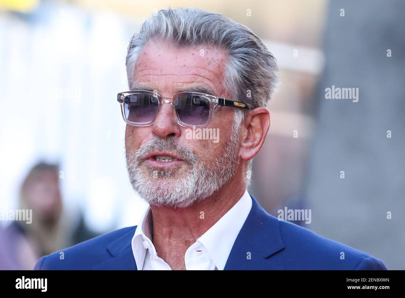 HOLLYWOOD, LOS ANGELES, CALIFORNIA, USA - JULY 22: Pierce Brosnan ...