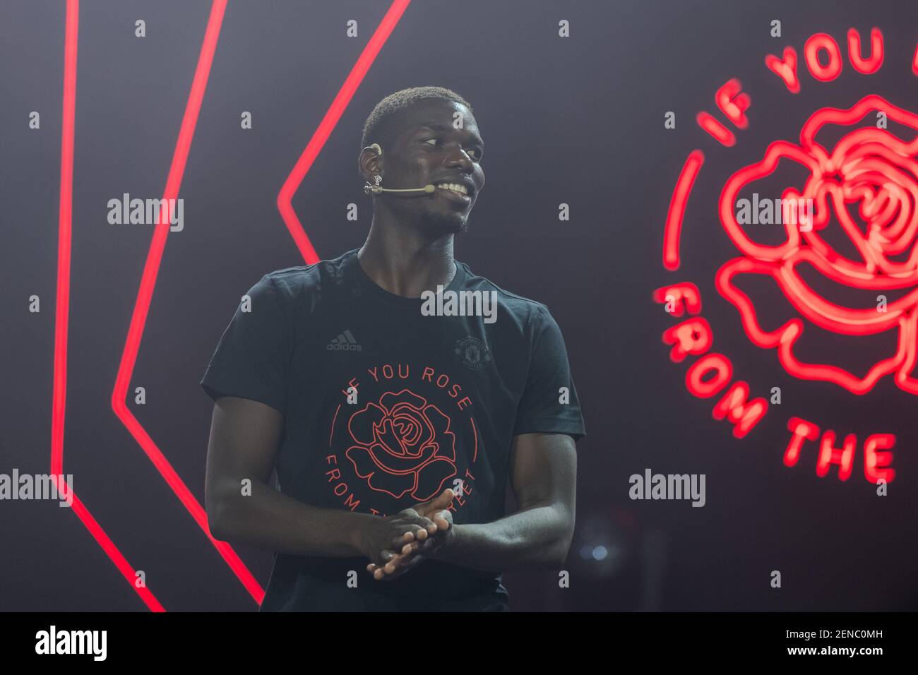 Paul Pogba of Manchester United F.C. of Premier League attends a promotional  event for adidas during 2019 pre-season tour in Shanghai, China, 23 July  2019. (Photo by Zhou junxiang - Imaginechina/Sipa USA