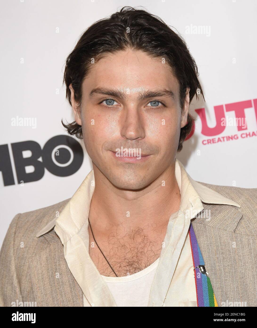 Logan Huffman arrives at the 2019 Outfest Los Angeles LGBTQ Film