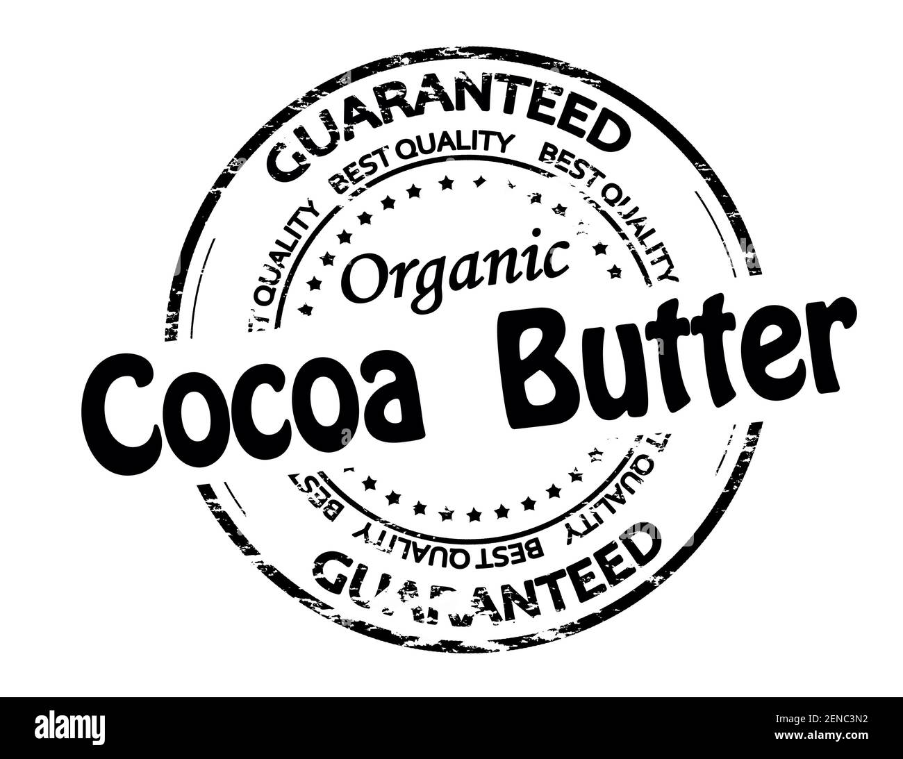 Rubber stamp with text cocoa butter inside, vector illustration Stock Photo