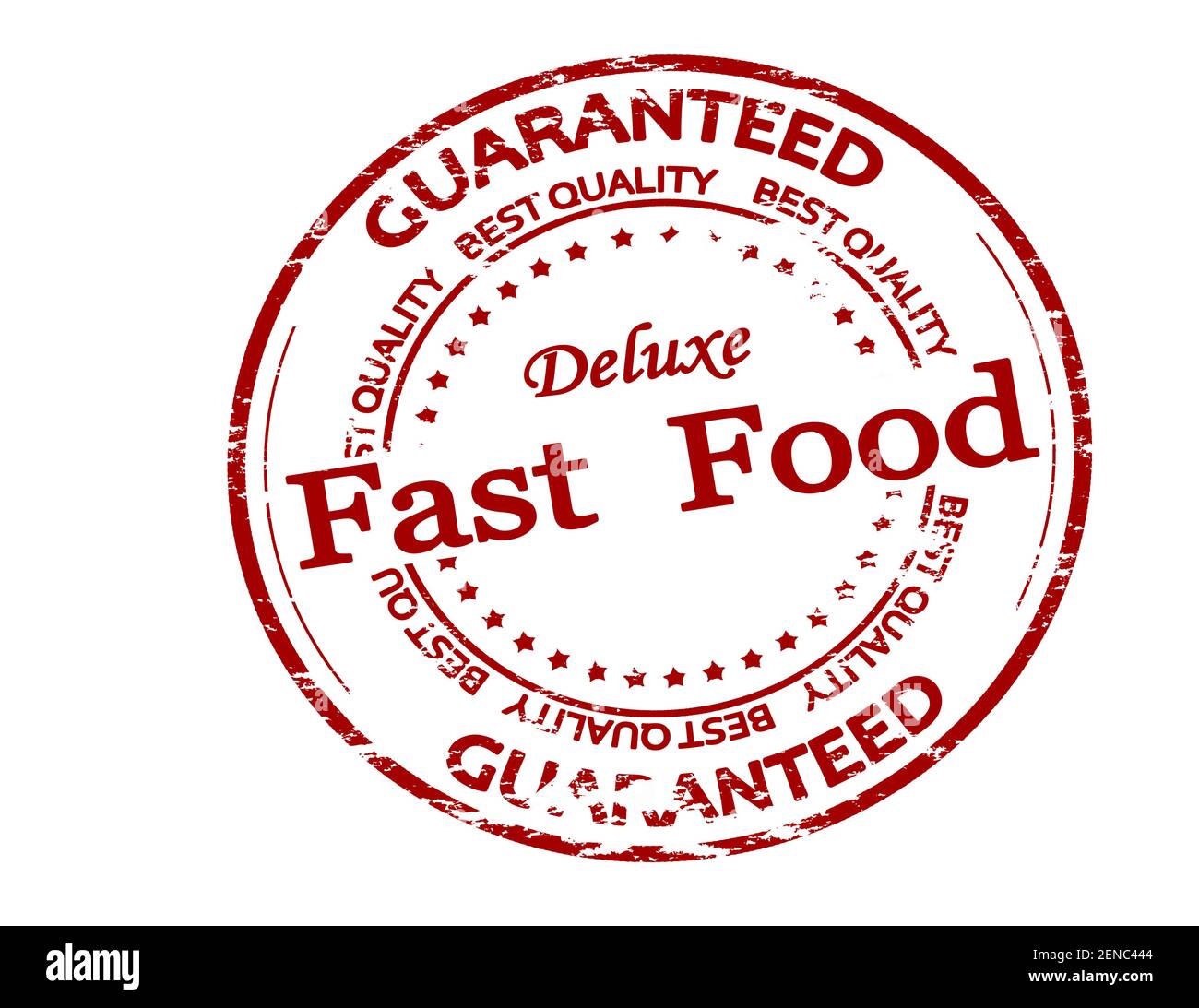 Rubber stamp with text fast food inside, vector illustration Stock Photo