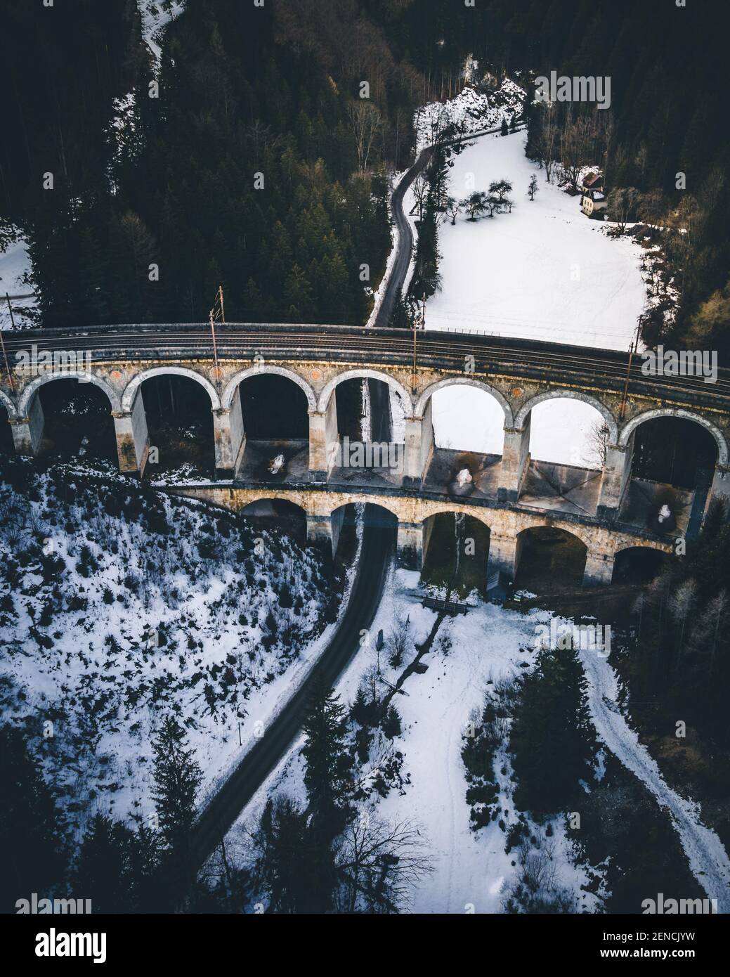 viaduct of the semmeringbahn unesco world heritage railroad in austria ...