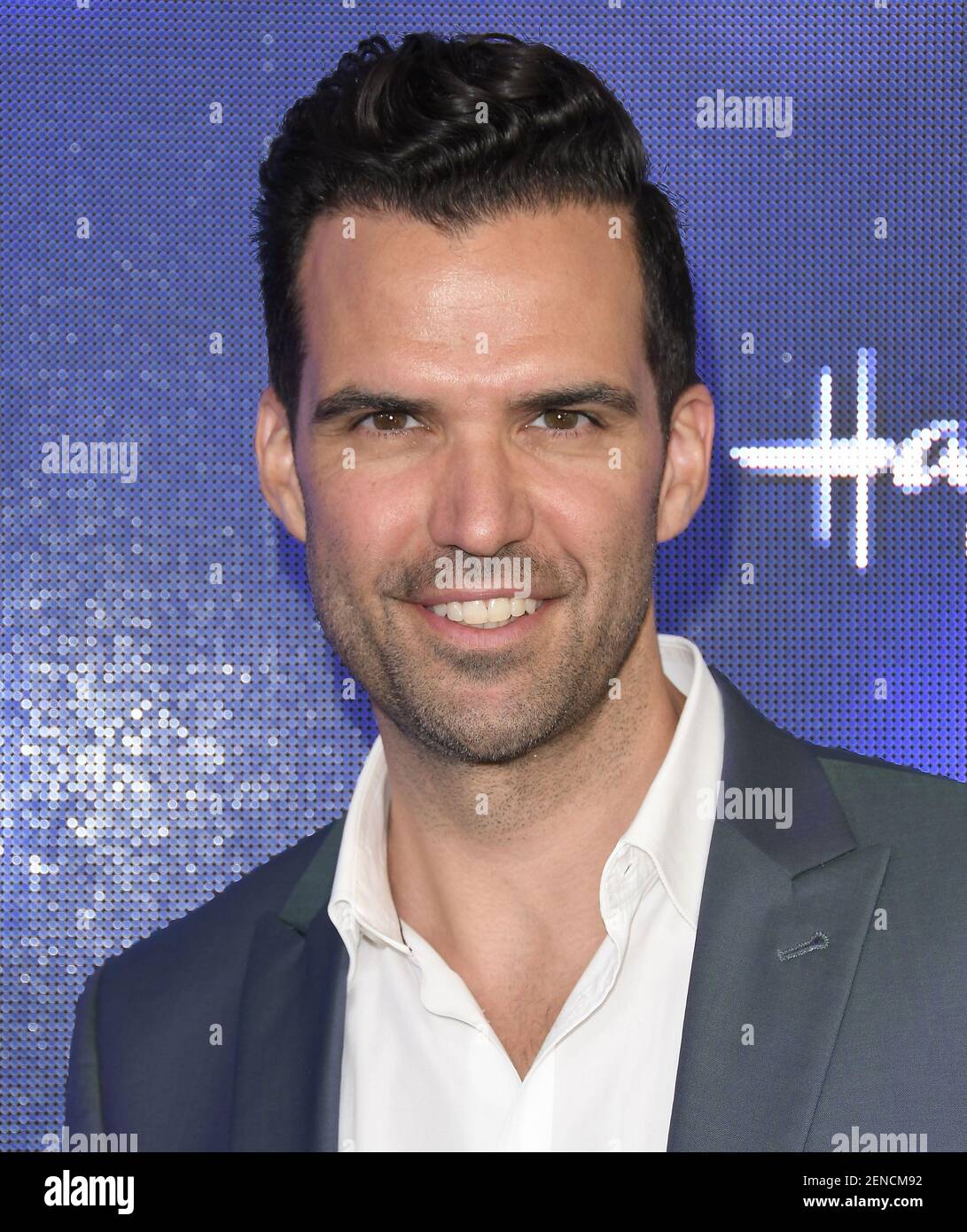 Benjamin Ayres arrives at the Hallmark Channel and Hallmark Movies and