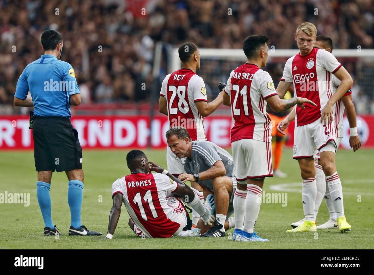Amsterdam Johan Cruijff Arena Johan Cruijff Schaal Dutch Supercup Season 2019 2020 Ajax Psv Ajax Player Quincy Promes Injured Photo By Pro Shots Sipa Usa Stock Photo Alamy