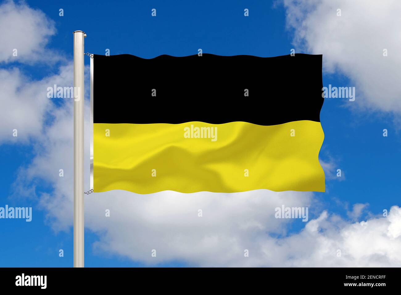 Die Flagge von Baden-Württemberg, Landesflagge Stock Photo - Alamy