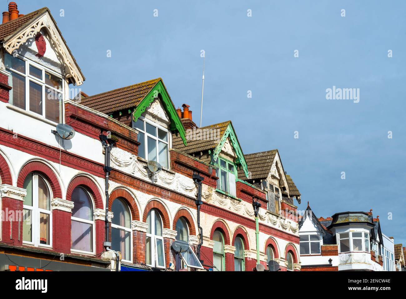 Property, architecture in Hamlet Court Road, Westcliff on Sea, Essex