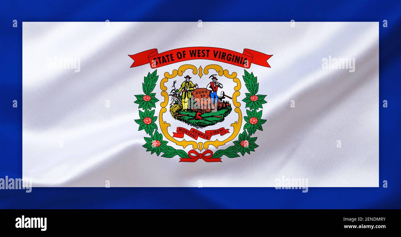 Die Flagge von West Virginia, USA Stock Photo Alamy