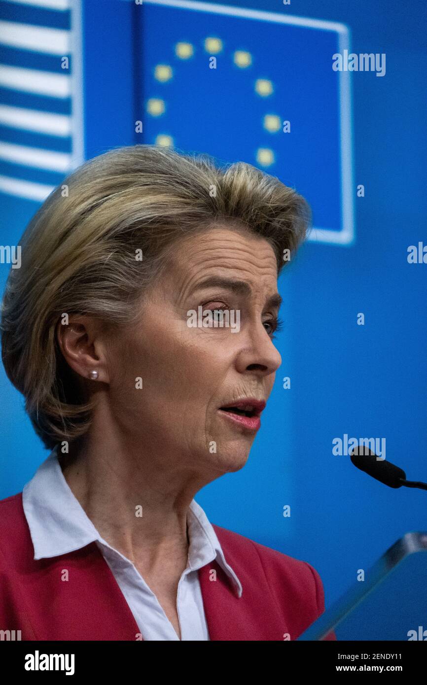 Press conference by the President of the European Commission Ursula von ...