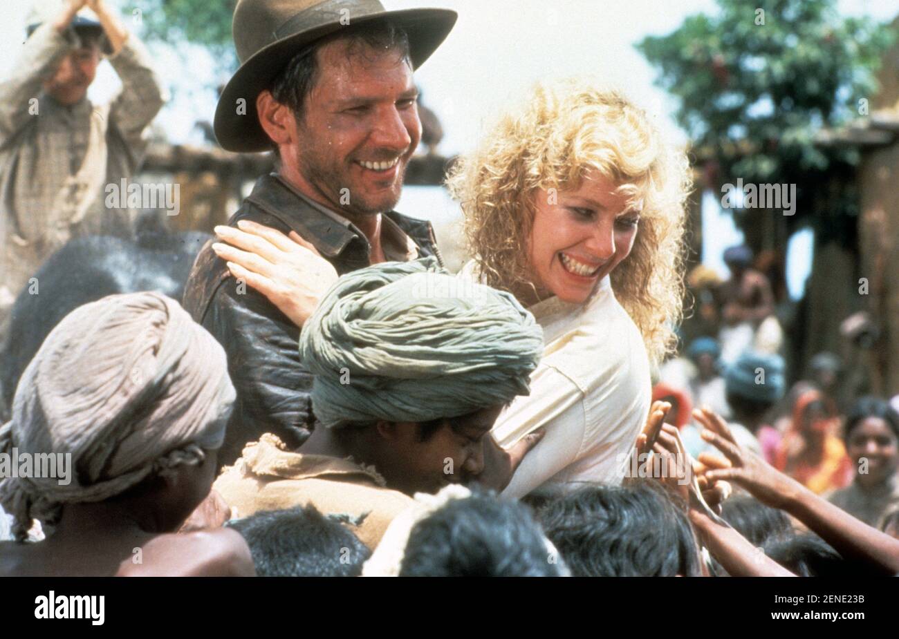 Indiana Jones and the Temple of Doom  Year : 1984 USA Director : Steven Spielberg Harrison Ford, Kate Capshaw Stock Photo