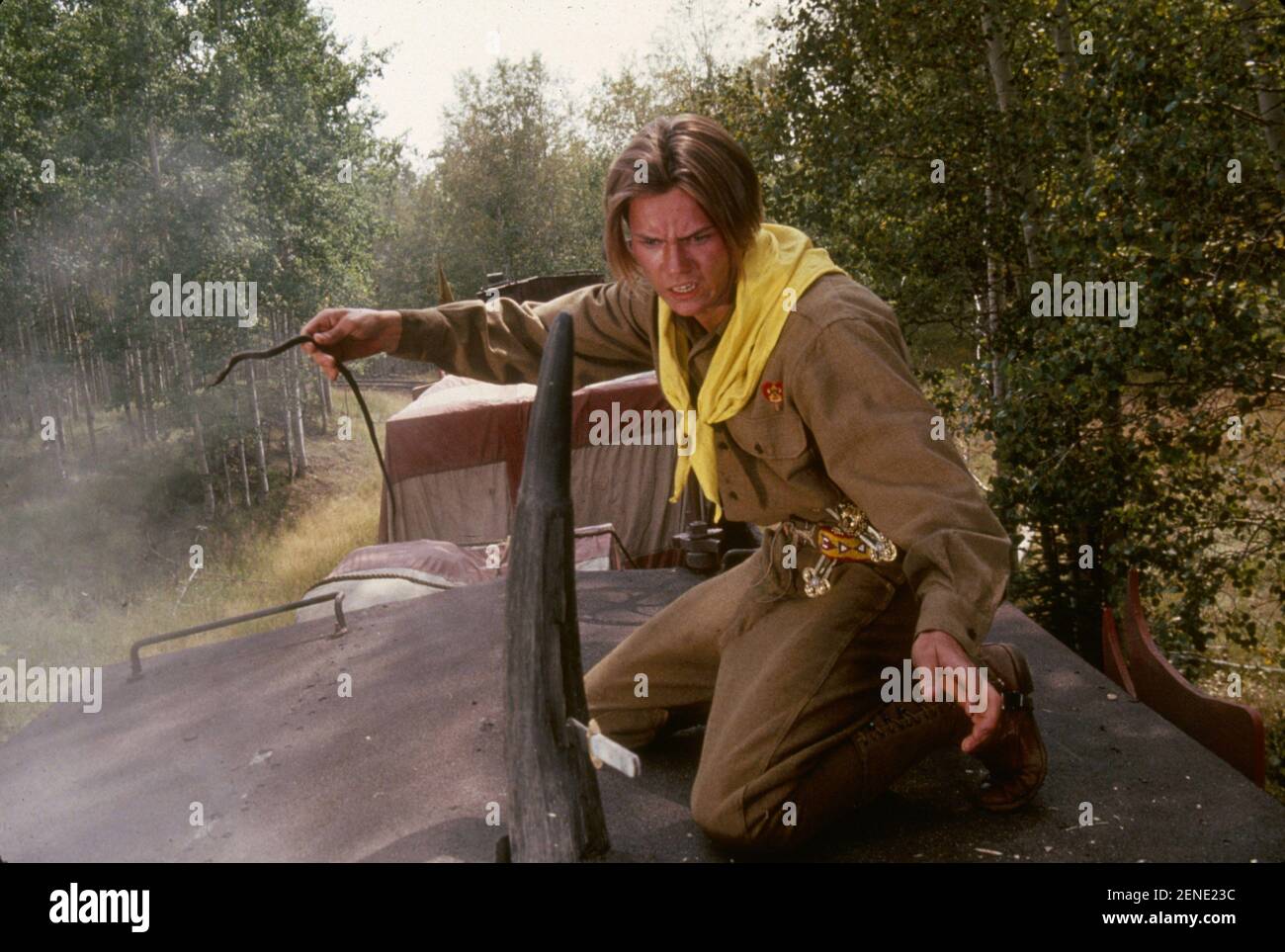 Indiana Jones and the Last Crusade Year : 1989 USA Director : Steven Spielberg River Phoenix Stock Photo