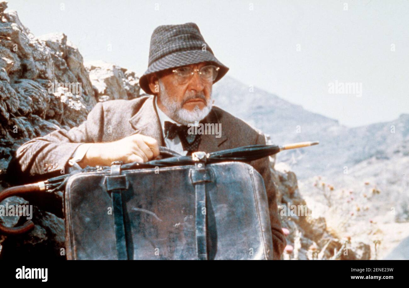 Indiana Jones and the Last Crusade Year : 1989 USA Director : Steven Spielberg Sean Connery Stock Photo