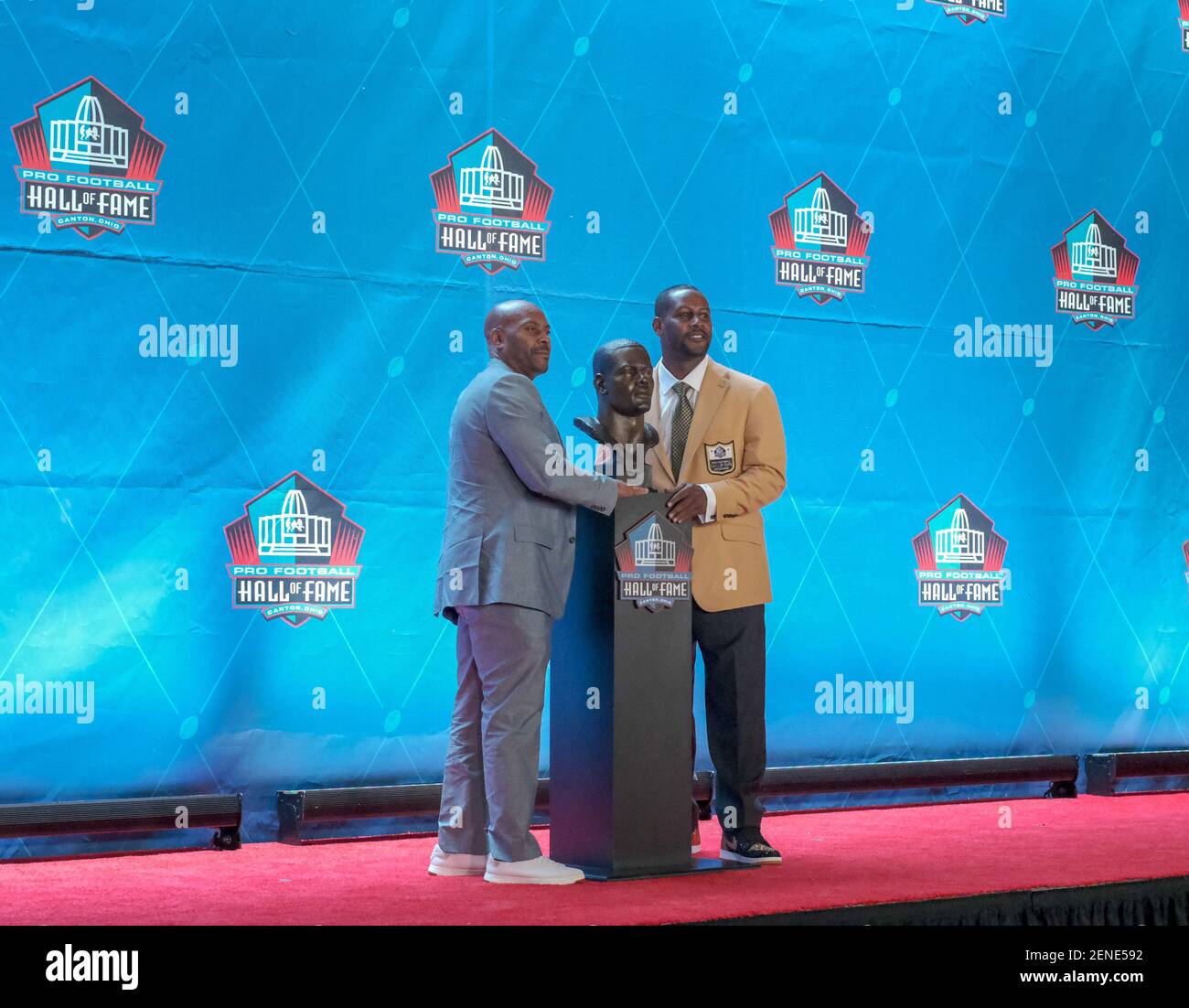 August 3rd, 2019: Ty Law during the Pro Football Hall of Fame Enshrinement  in Canton, OH. Jason Pohuski/(Photo by Jason Pohuski/CSM/Sipa USA Stock  Photo - Alamy