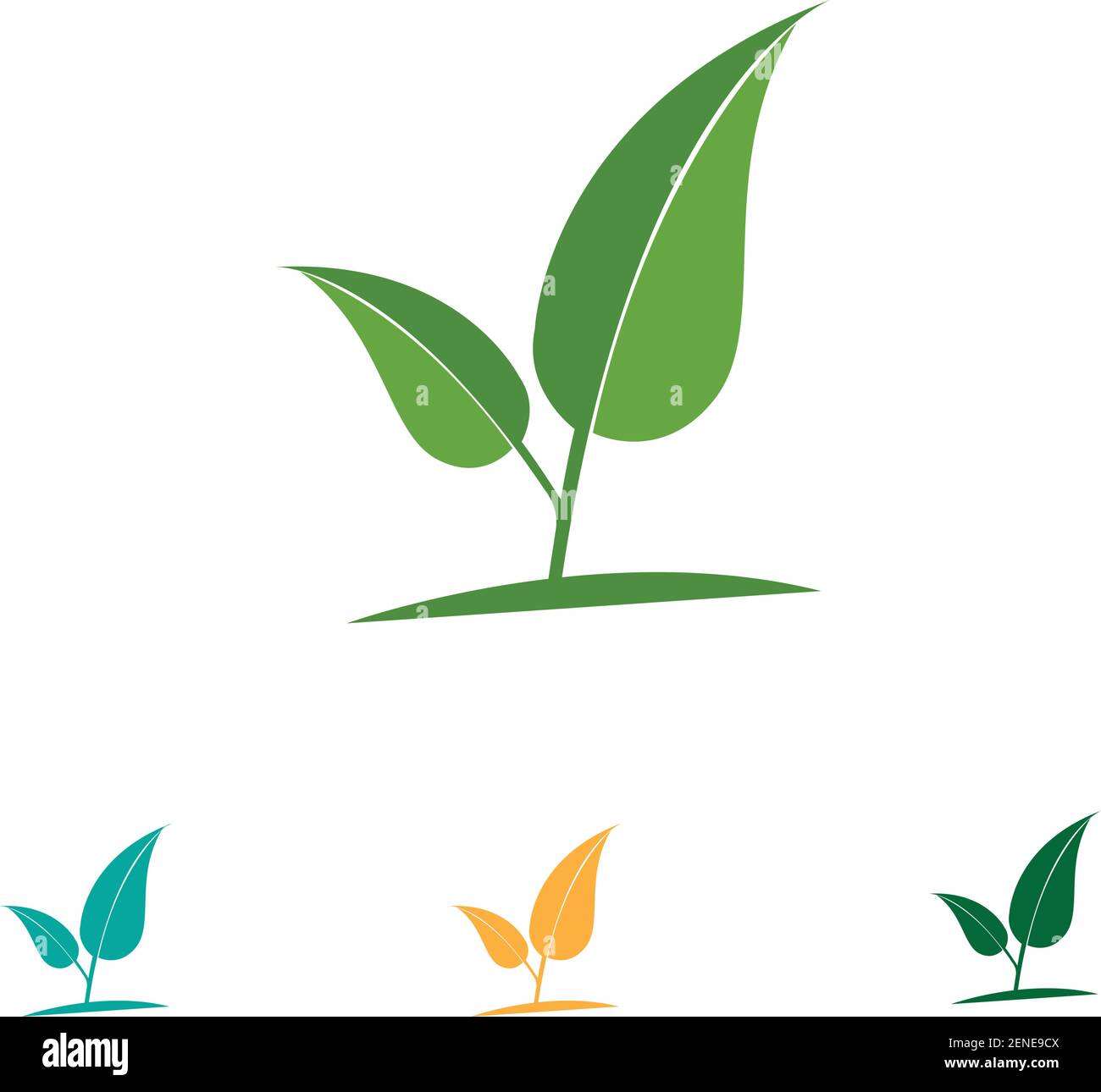 Logos of green Tree leaf ecology nature element vector Stock Vector ...