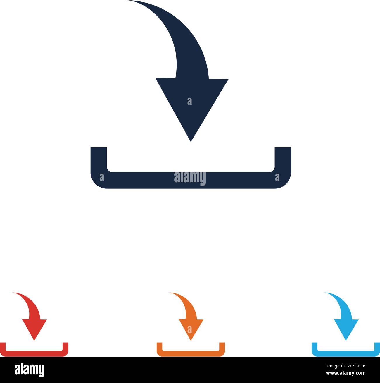 Download icon vector symbol illustration design template Stock Vector