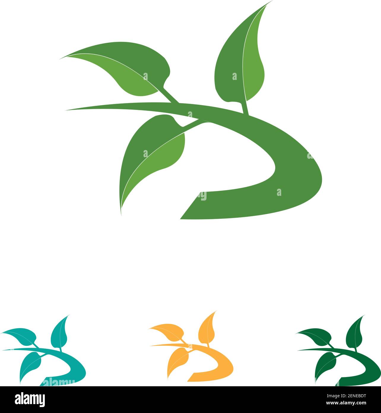 Logos of green Tree leaf ecology nature element vector Stock Vector ...