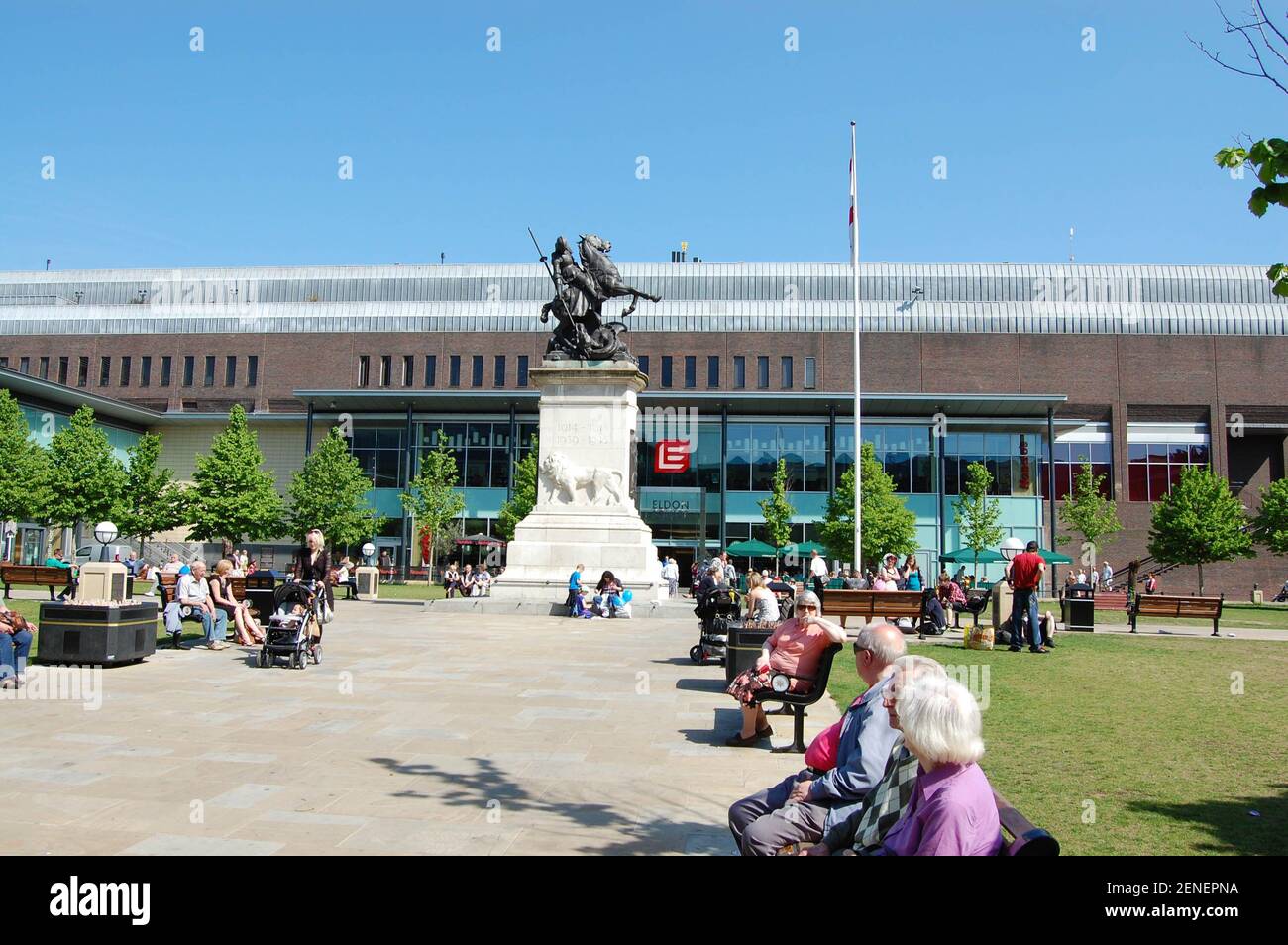 Statue in Newcastle UK Stock Photo Alamy
