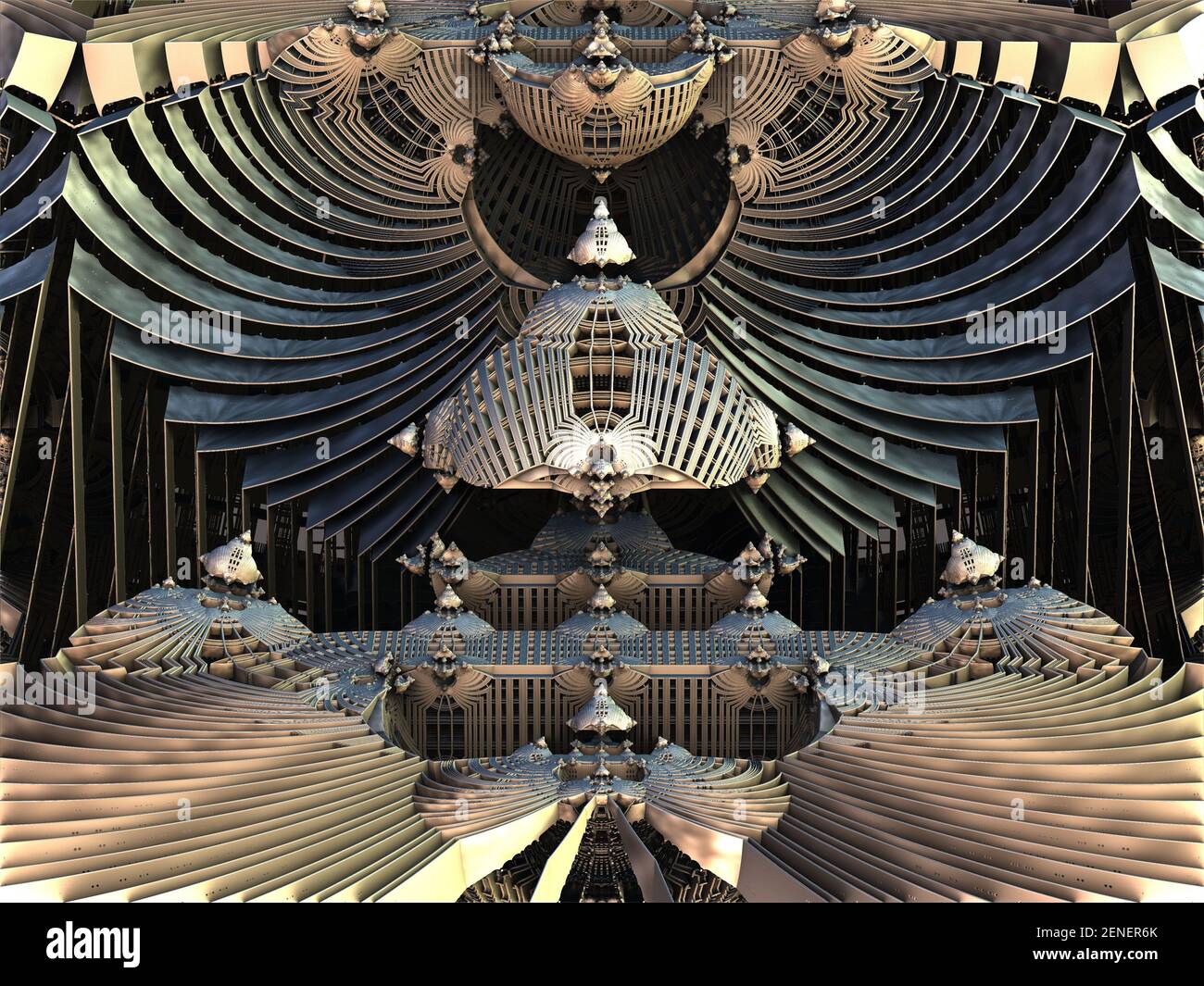 Computer rendered virtual scenery for art and entertainment Stock Photo ...