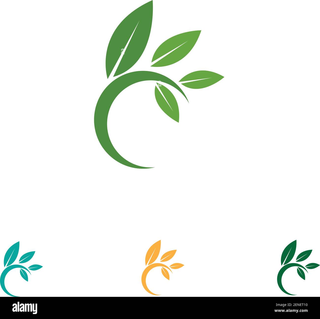 Logos of green Tree leaf ecology nature element vector Stock Vector ...