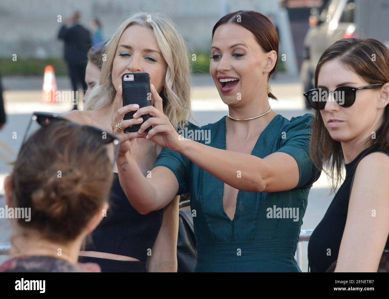 (LR) Ever Carradine and Kristen Gutoskie at Hulu's THE HANDMAID'S TALE