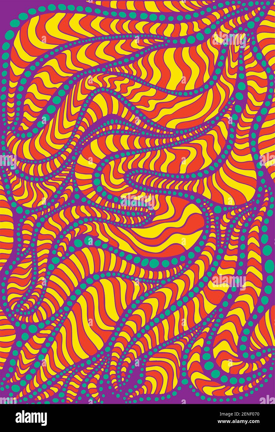 Vibrant psychedelic colorful surreal background. Bright colors abstract ...