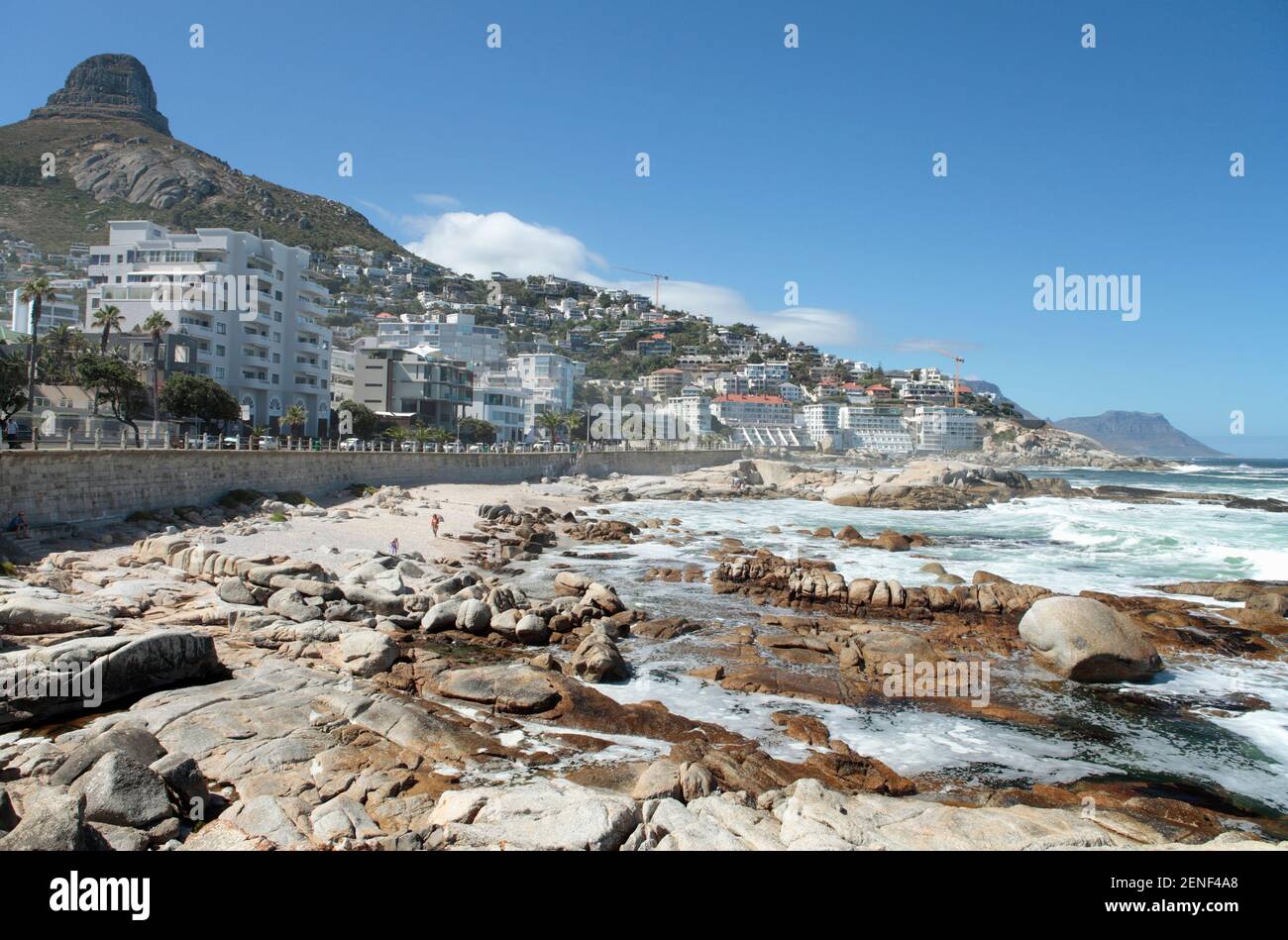 Sea Point Promenade, Cape Town, South Africa Stock Photo