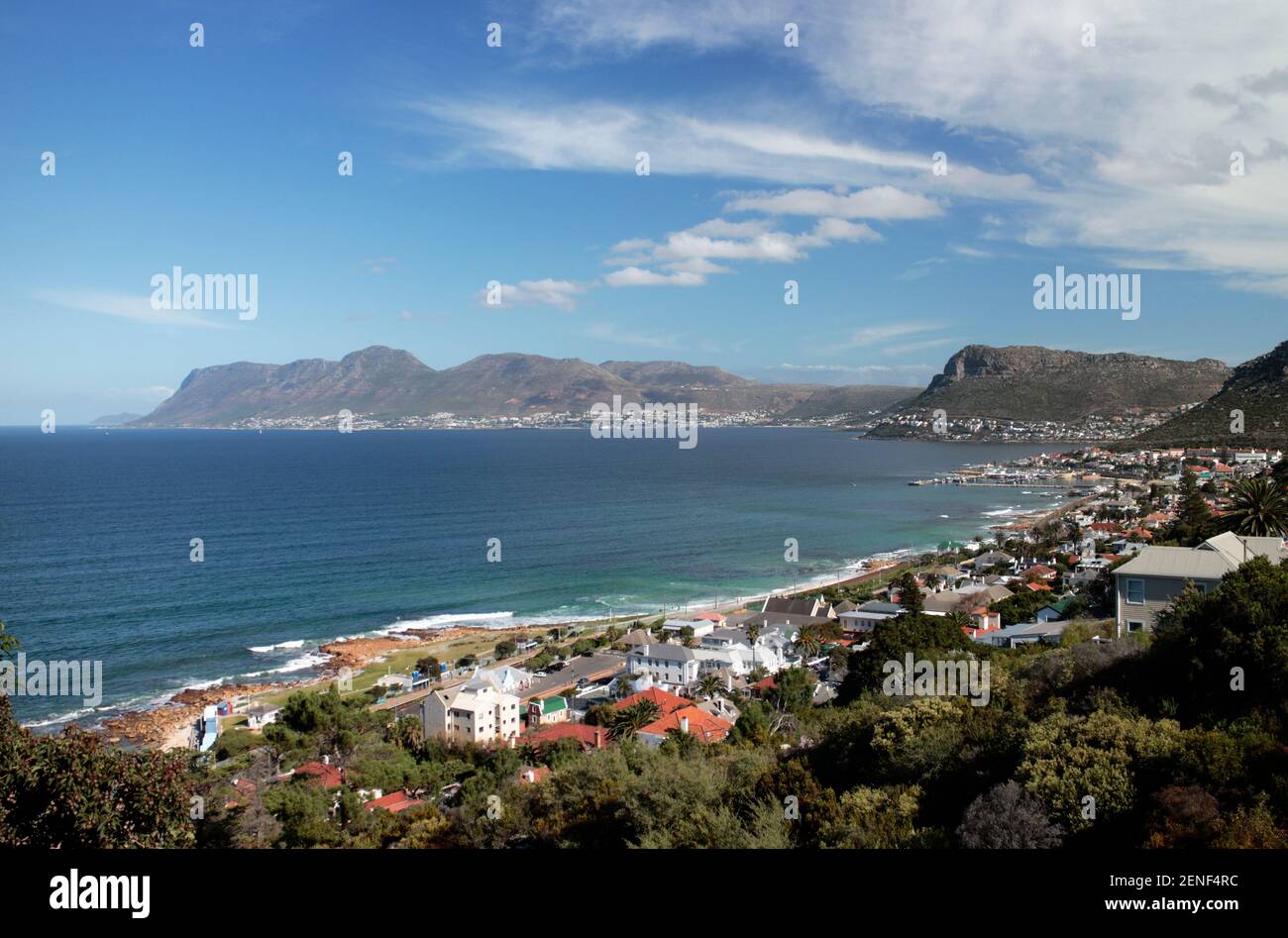 View Towards Kalk Bay, Cape Town, South Africa Stock Photo