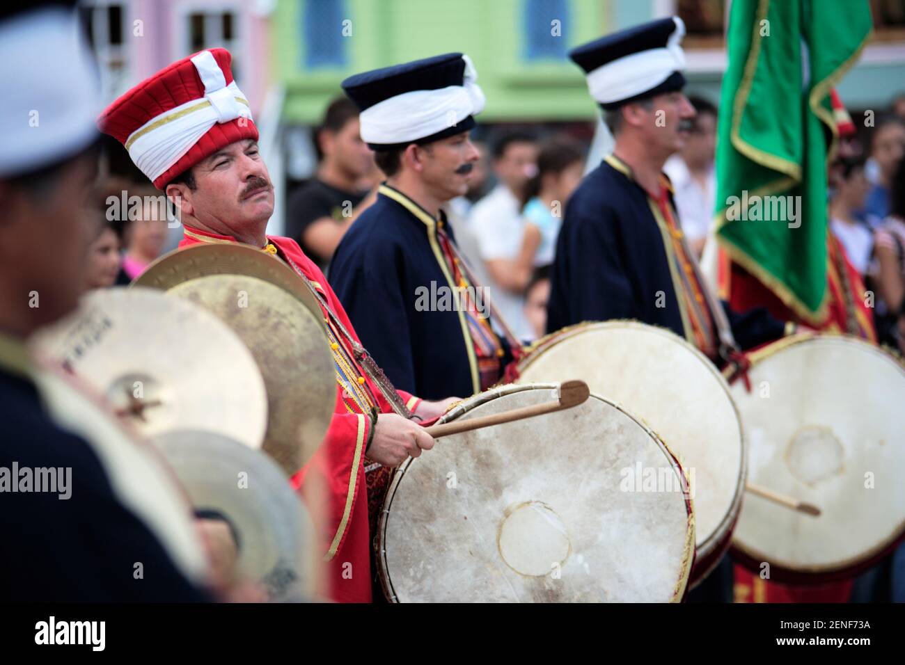 Ottoman Military Band, Antalya, Turkey Stock Photo
