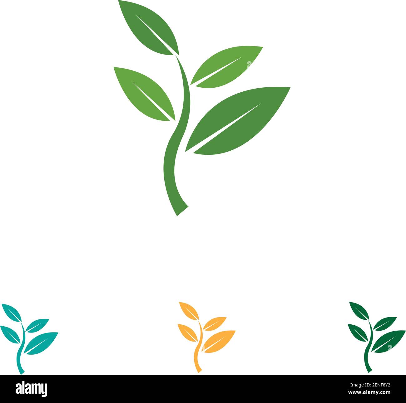 Logos of green Tree leaf ecology nature element vector Stock Vector ...