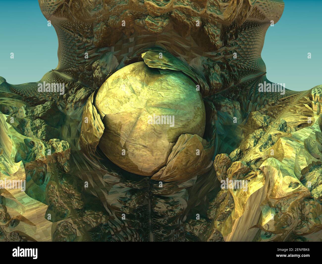 Computer rendered virtual scenery for art and entertainment Stock Photo ...