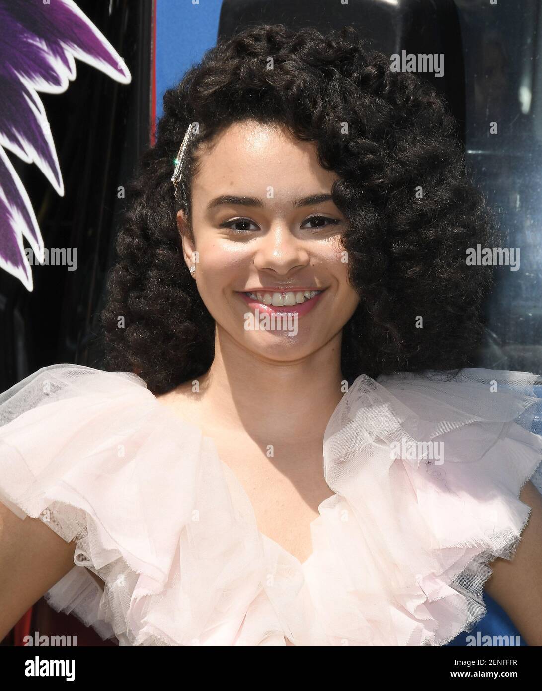 Gabrielle Green arrives at THE ANGRY BIRDS MOVIE 2 Premiere held at the