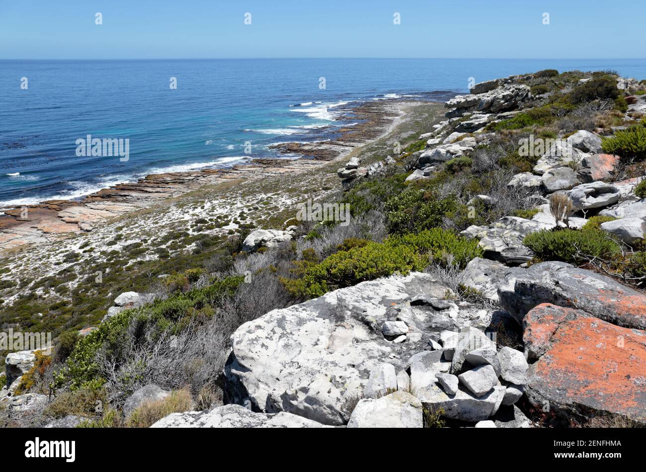 Gifkommetjie trail, Cape Point, South Africa Stock Photo