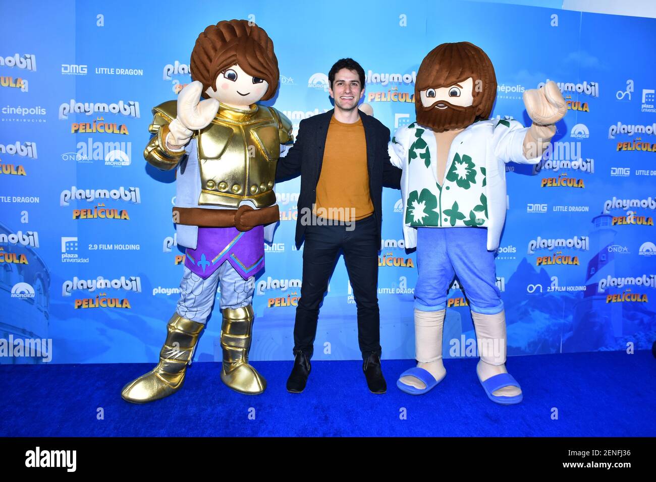 Dario Yazbek Bernal poses for photos during the blue carpet of Playmobil  film premiere at Cinepolis Plaza Universidad on August 10, 2019 in Mexico  City Mexico (Photo by Eyepix/Sipa USA Stock Photo -