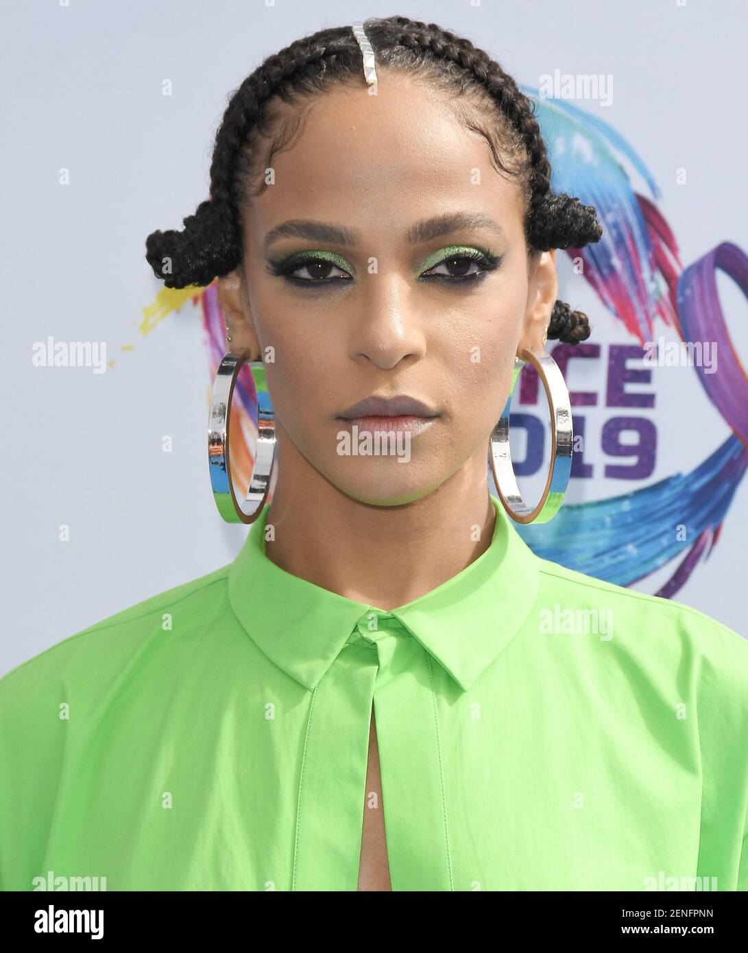 Megalyn Echikunwoke arrives at the Teen Choice Awards 2019 held at the