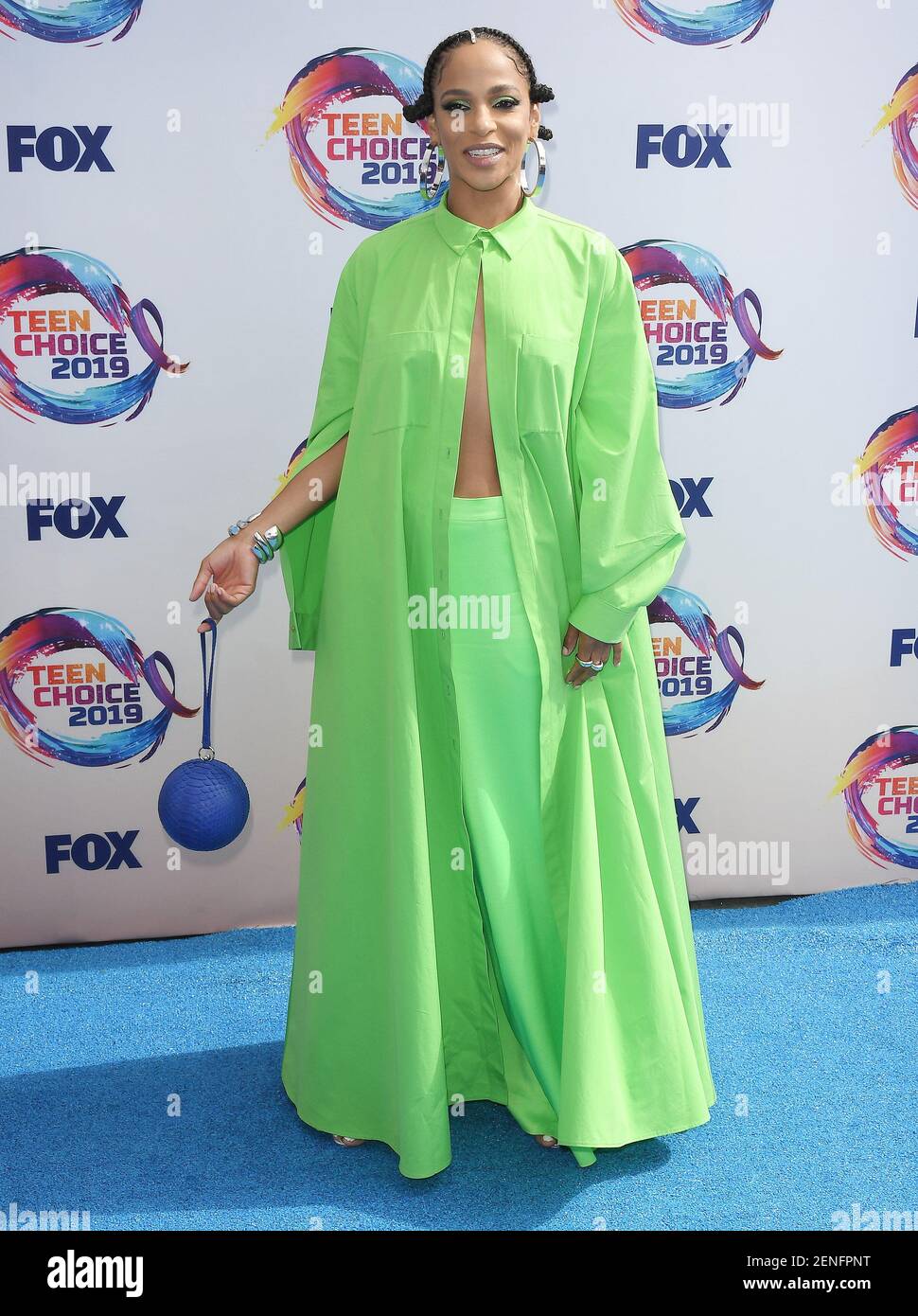 Megalyn Echikunwoke arrives at the Teen Choice Awards 2019 held at the