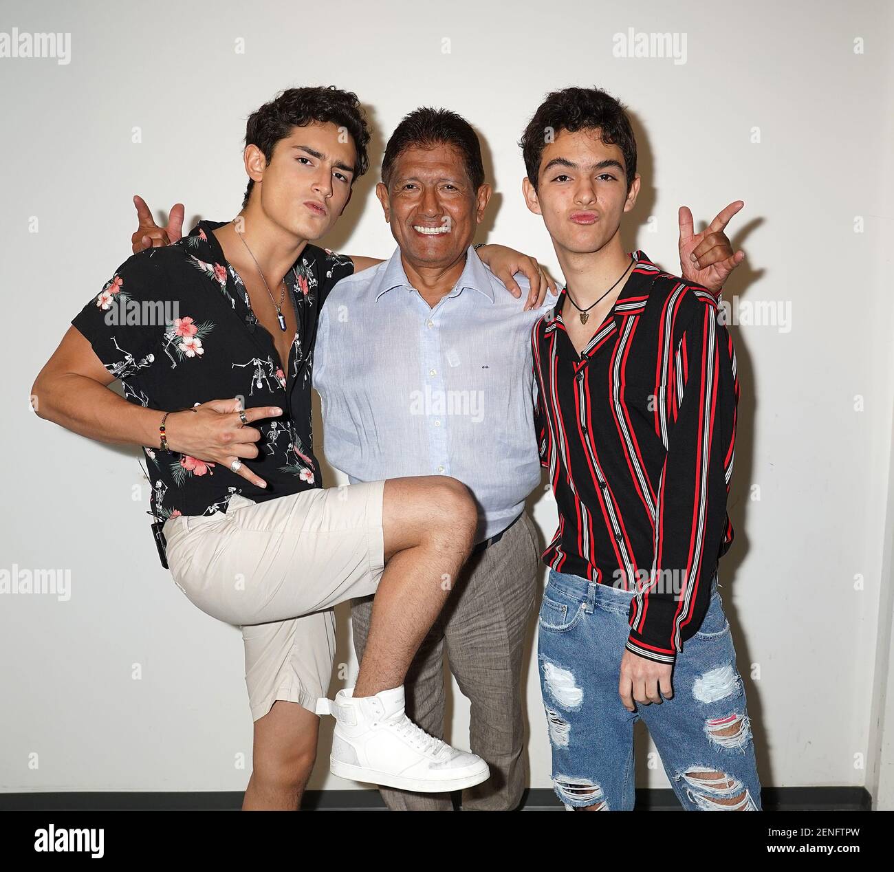 MIAMI, FL - AUG 11: Emilio Marcos Osorio, Producer Juan Osorio and