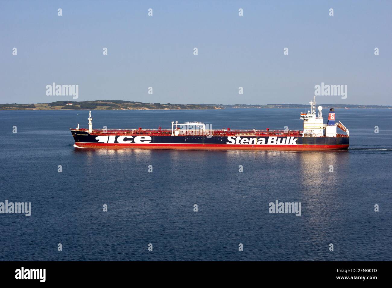 Chemical and product tanker Stena Poseiden at entrance to Baltic sea Stock Photo