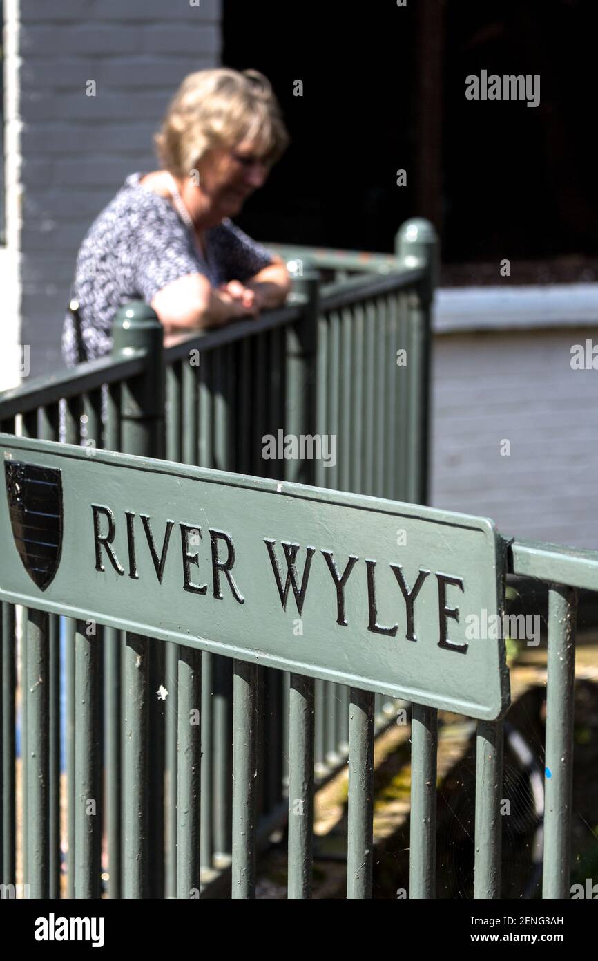 River Wylye,  Wilton, near Salisbury, Wiltshire England UK Stock Photo