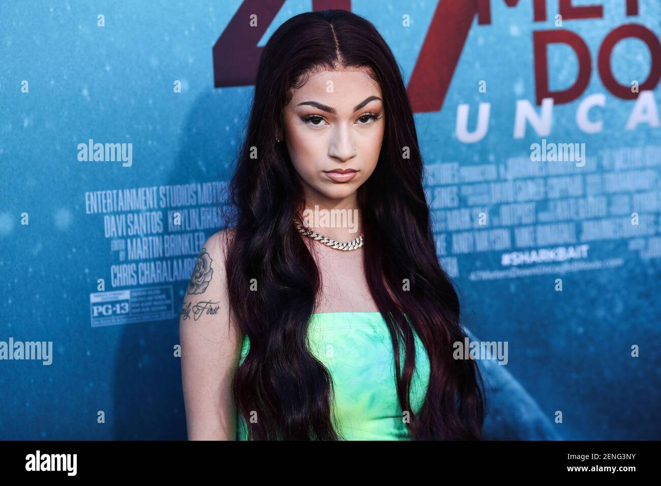 WESTWOOD, LOS ANGELES, CALIFORNIA, USA - AUGUST 13: Rapper Bhad Bhabie ...