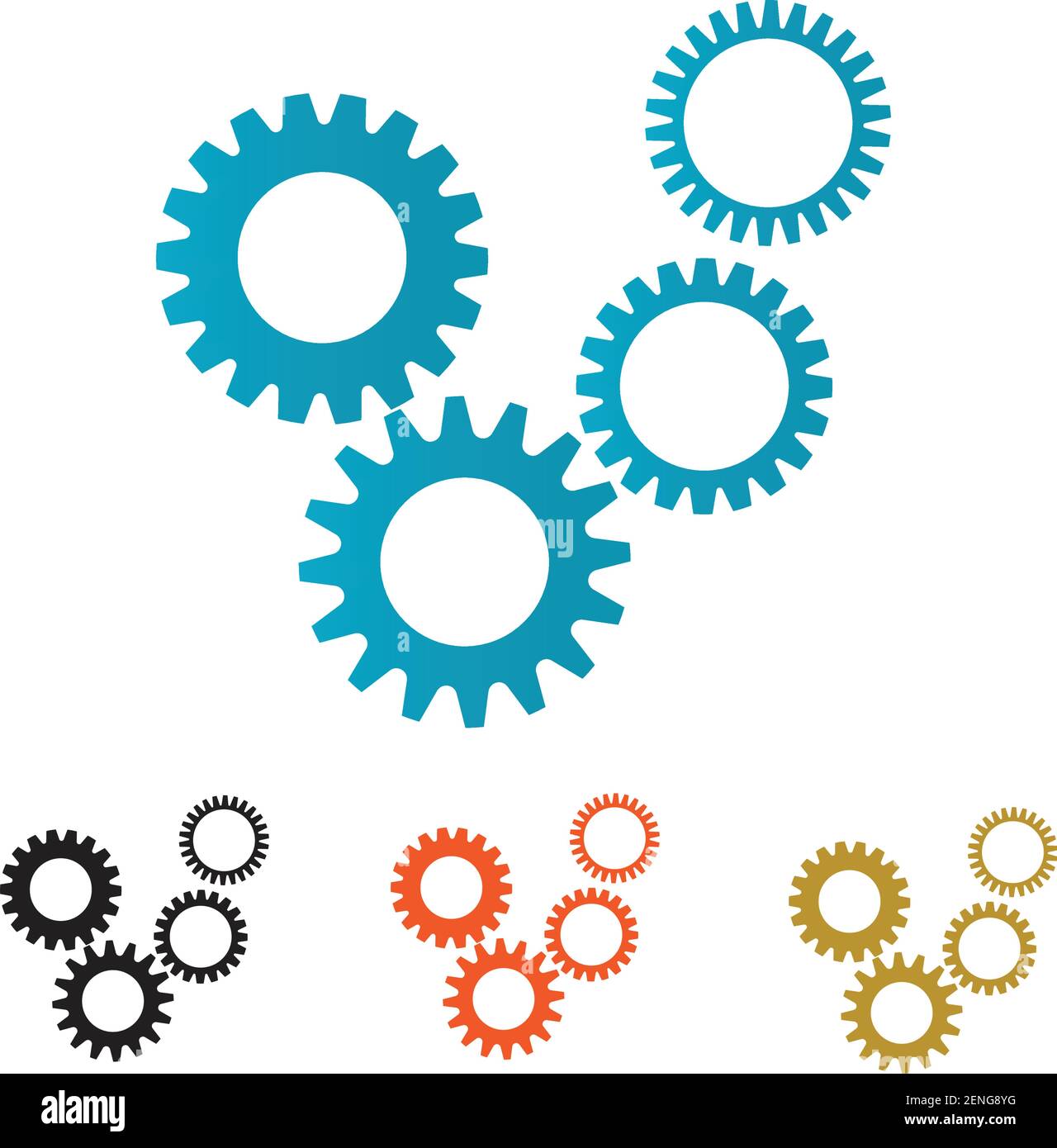 Gear Logo Template vector icon illustration design Stock Vector Image ...
