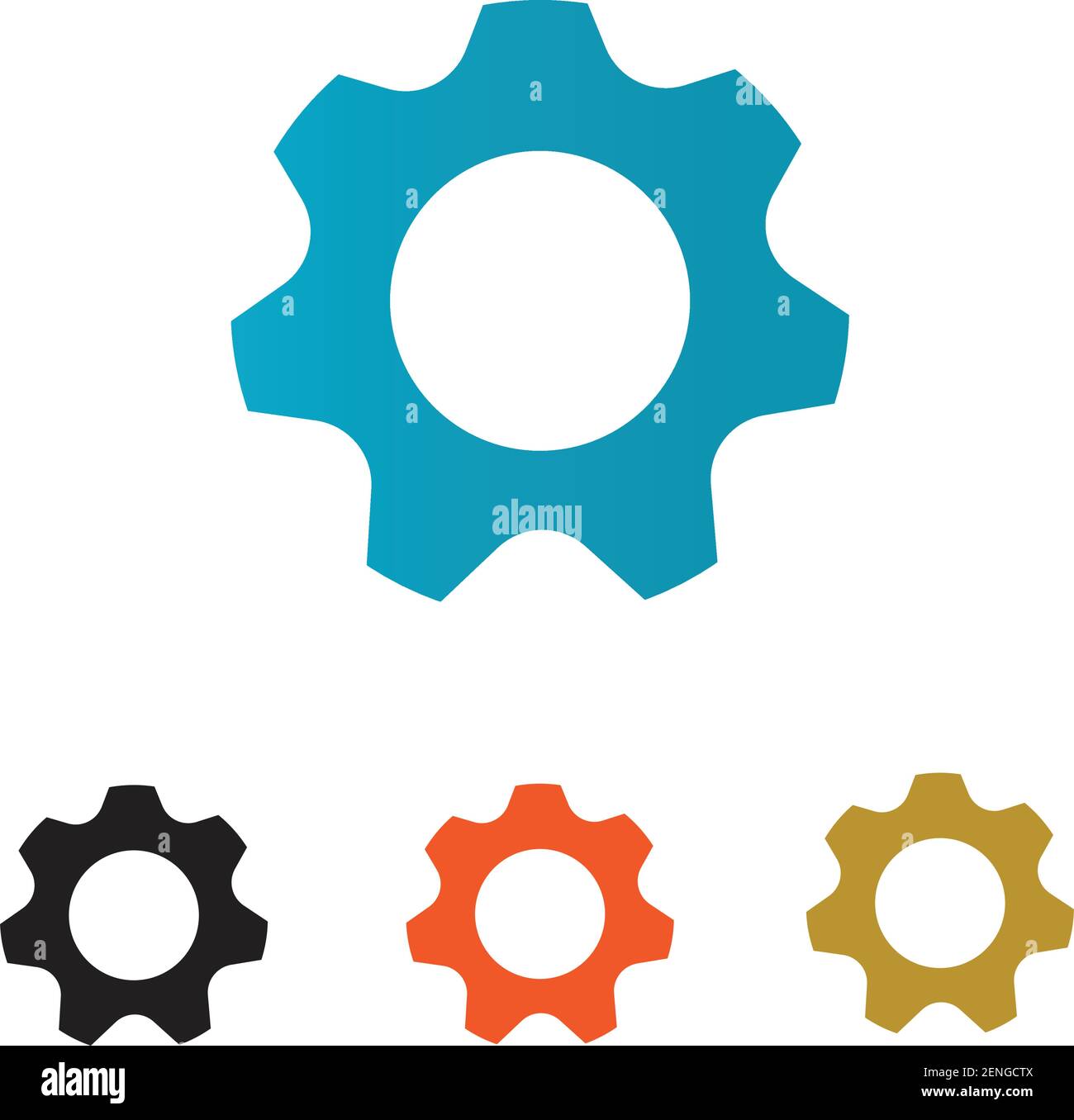 Gear Logo Template vector icon illustration design Stock Vector