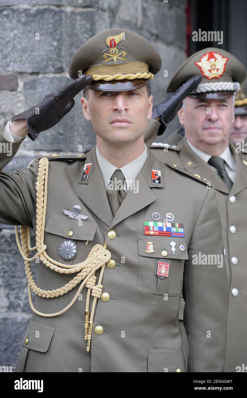 talian Army, senior officers during a military ceremony Stock Photo Alamy