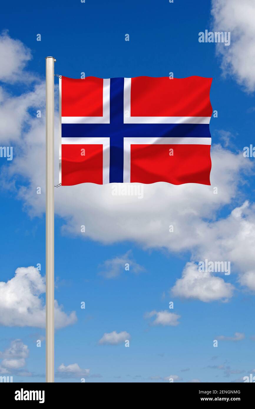 Riesen-Flagge Norwegen – 150x250 Cm, Polyester, Wetterfest, Mit Metallösen, Doppelt Genäht