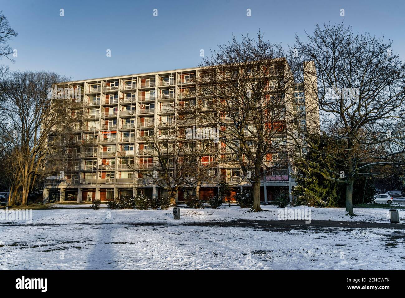 Wohnhaus in der Altonaer Straße von Architekt Oscar Niemeyer, klassische Moderne, erbaut anlaesslich der Internationalen Bauausstellung, Interbau, 195 Stock Photo