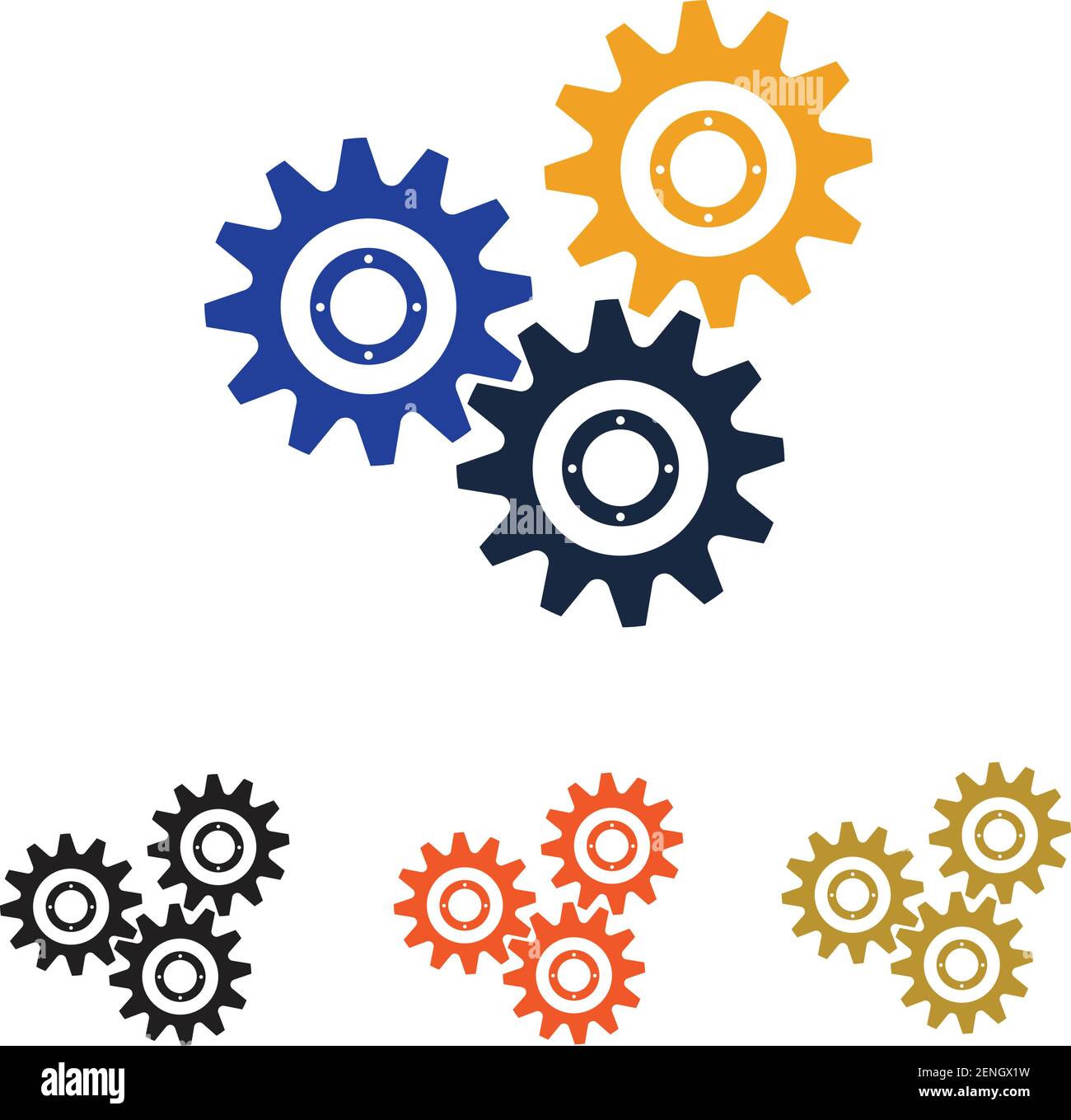 Gear Logo Template vector icon illustration design Stock Vector Image ...