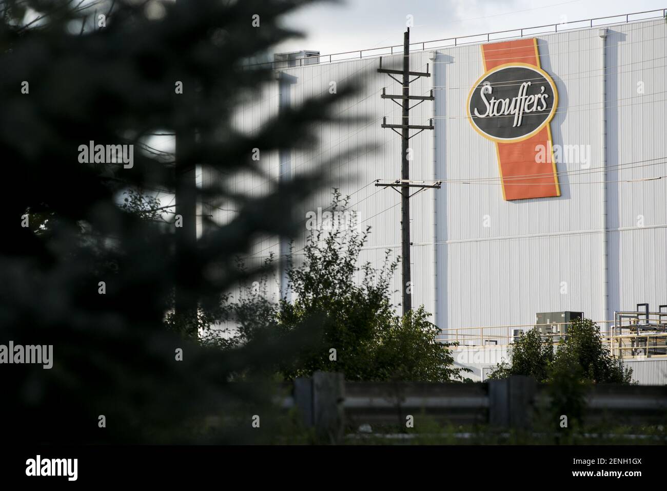 A logo sign outside of a facility occupied by the Stouffer's division