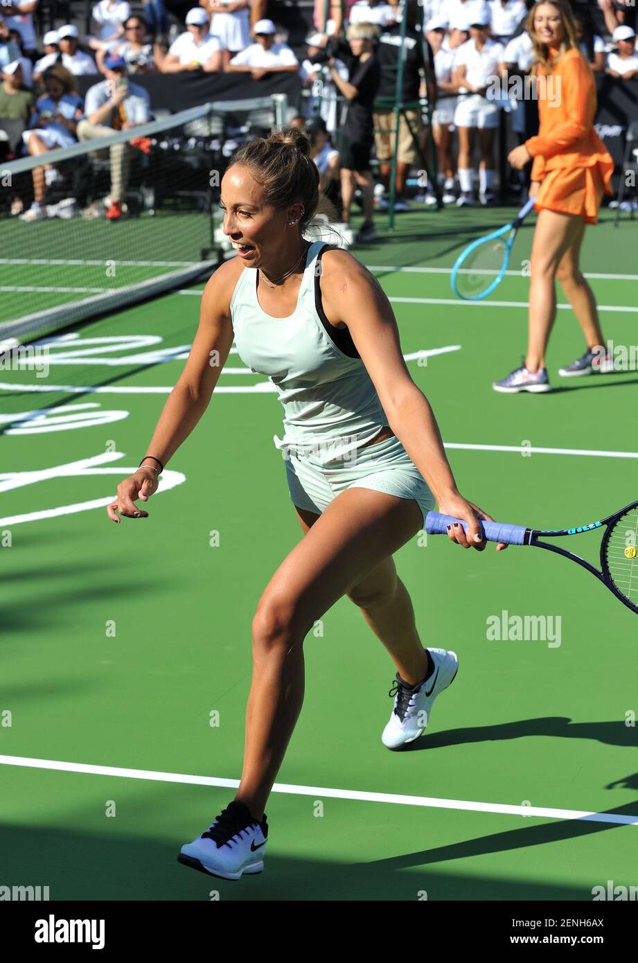 Madison Keys participates in the Nike Queens of Tennis event at Passannante  Ballfield in New York, NY on August 20, 2019. (Photo by Stephen Smith/SIPA  USA Stock Photo - Alamy