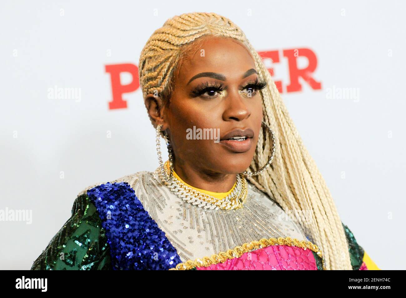 Lil Mo attends the Power Final Season Premiere held at Madison Square