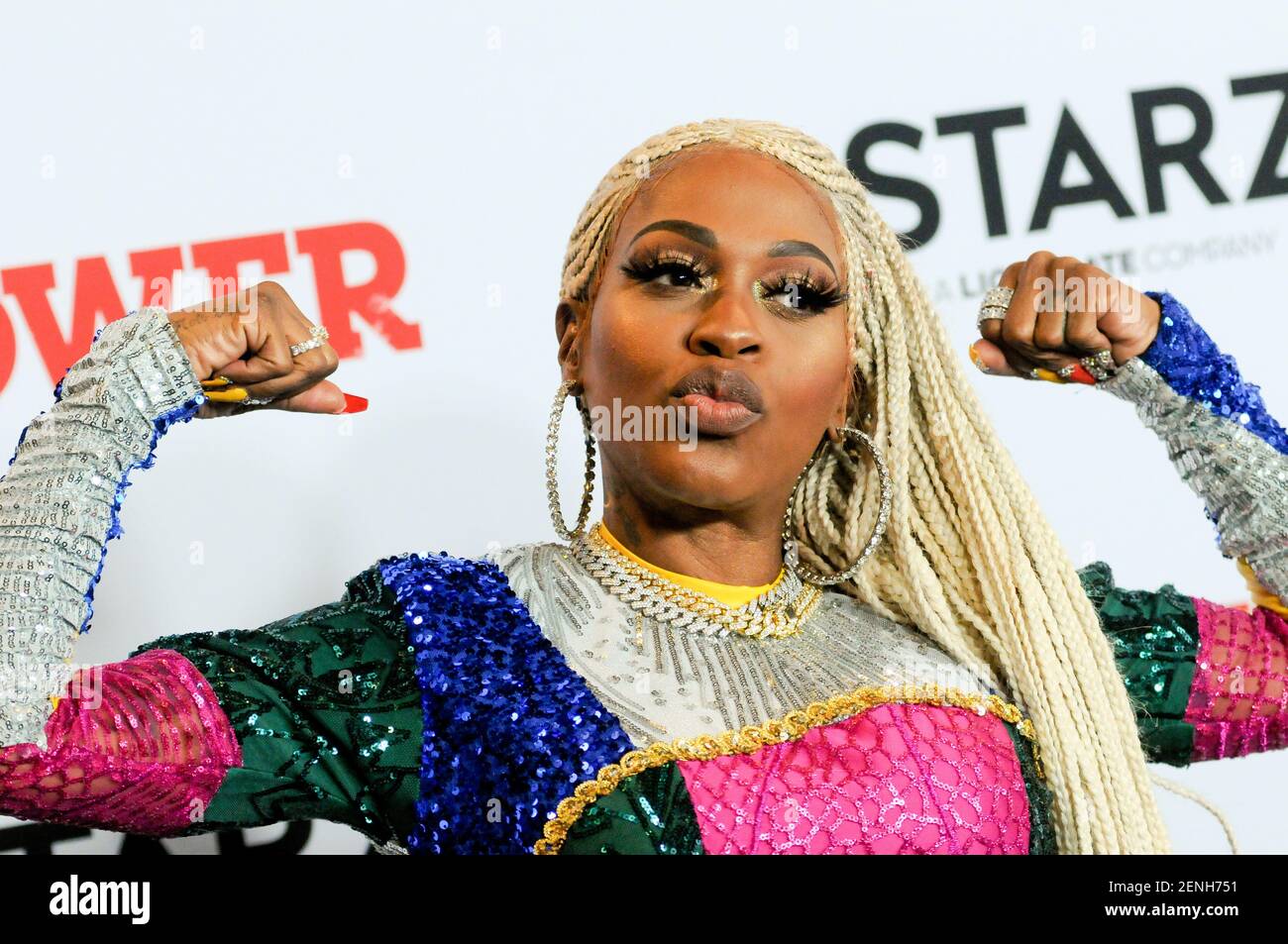Lil Mo attends the Power Final Season Premiere held at Madison Square