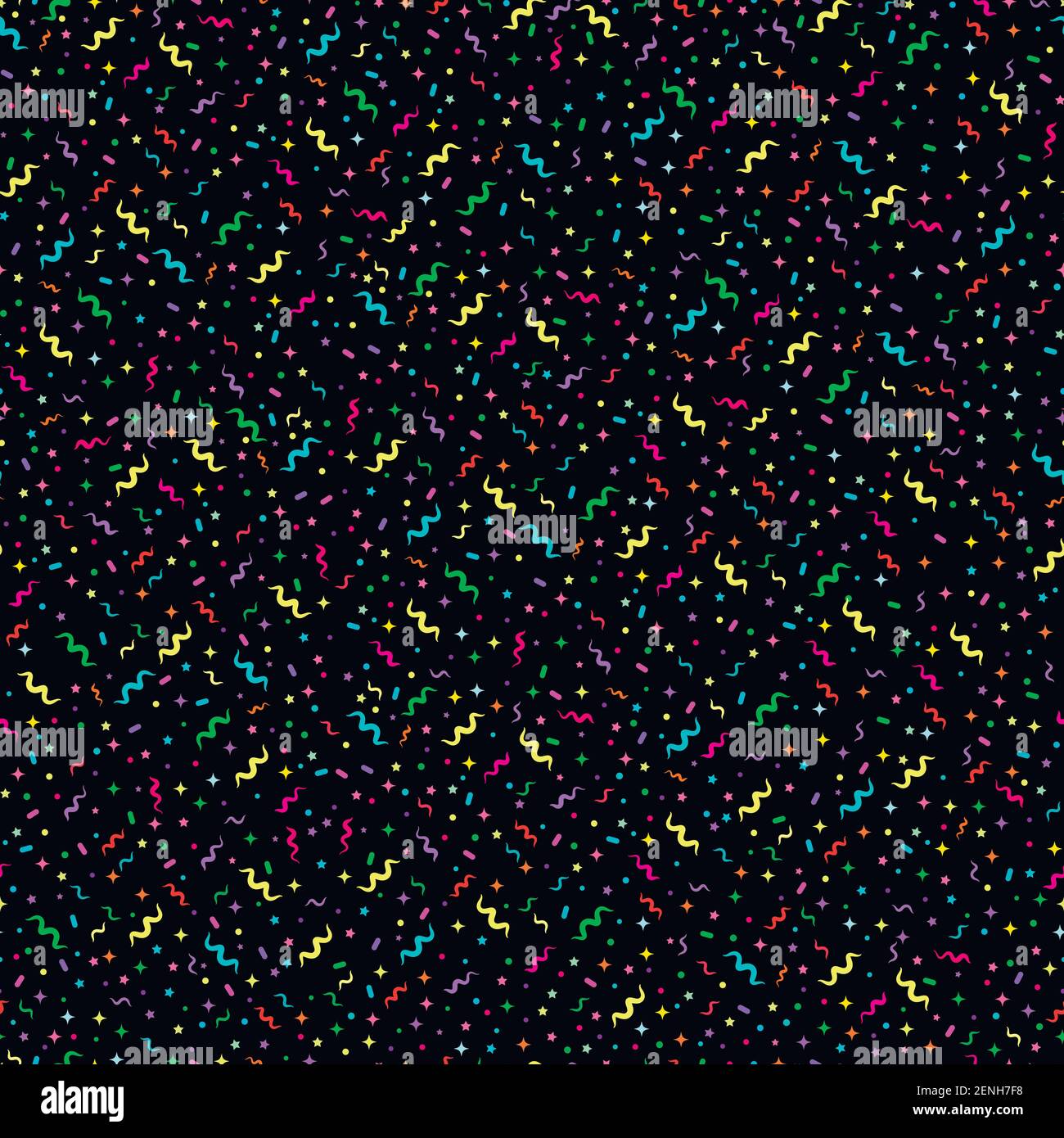 Confetti colorful abstract creative seamless pattern. Geometric ...